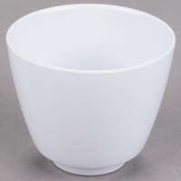 GET M-077C-W Water Lily 5.5 oz. White Melamine Tea Cup - 24/Case
