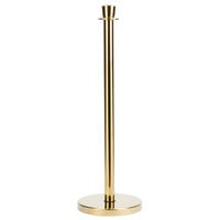 Aarco LB-7 Brass 40 inch Rope Style Crowd Control / Guidance Stanchion