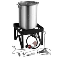 Backyard Pro BP30-SQKIT 30 Qt. Aluminum Turkey Fryer Kit - 55,000 BTU