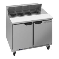 Beverage-Air SPE36HC-08 Elite Series 36" 2 Door Refrigerated Sandwich Prep Table
