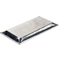 American Metalcraft HMRT814 14 inch x 7 inch Rectangle Hammered Stainless Steel Tray