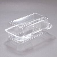 Haawooky 100 Pack Clear Plastic Take Out Container,Square Hinged Food  Container,Dessert Clamshell Containers with Lids for