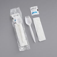 100PCS Disposable White Napkins with Built-in Flatware Pocket, Paper H –  morgianatableware