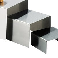 Cal-Mil 239-4 6" x 4" Stainless Steel Open Square Riser