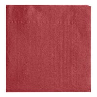 Choice Burgundy Customizable 2-Ply Beverage / Cocktail Napkin - 250/Pack