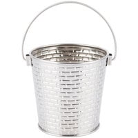 Tablecraft GTSS44 Brickhouse 16.5 oz. Round Stainless Steel Serving Pail