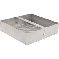 FMP 102-1110 Stainless Steel Floor Sink Strainer with 2" Lip - 7 3/4" x 7 3/4"