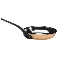 Matfer Bourgeat 369024 9 1/2 inch Copper Fry Pan with Cast Iron Handle