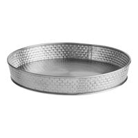 Tablecraft GPSS10 Brickhouse 10 1/2" Round Stainless Steel Platter