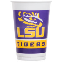 Creative Converting 019838 20 oz. Louisiana State University Plastic Cup - 96/Case