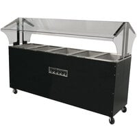Advance Tabco B5-240-B-S-SB Enclosed Base Everyday Buffet Stainless Steel Five Pan Electric Hot Food Table with Stainless Steel Liners - Open Well - 208/240V