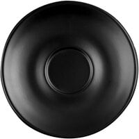 World Tableware DRI-14-O Driftstone 6 inch Onyx Satin Matte Porcelain Saucer - 24/Case