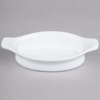 Syracuse China 911194803 Reflections 5 oz. Aluma White Small Porcelain Rarebit - 24/Case