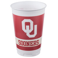 Creative Converting 014844 20 oz. University of Oklahoma Plastic Cup - 96/Case