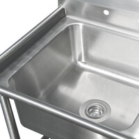 Advance Tabco 94-K5-18D Four Compartment Corner Sink with Two Drainboards - 140 1/2 inch