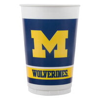 Creative Converting 331401 20 oz. University of Michigan Plastic Cup - 96/Case
