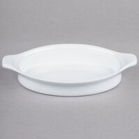 Syracuse China 911194805 Reflections 11 oz. Aluma White Large Porcelain Rarebit - 24/Case