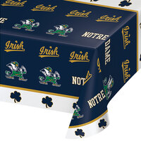 Creative Converting 333185 54 inch x 108 inch Notre Dame Plastic Table Cover - 12/Case