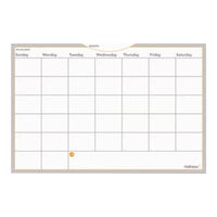 At-A-Glance AW602028 WallMates 24 inch x 36 inch Self-Adhesive Dry Erase Monthly Planning Surface