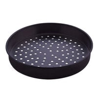 American Metalcraft PHC4019 19" x 1" Perforated Hard Coat Anodized Aluminum Straight Sided Pizza Pan