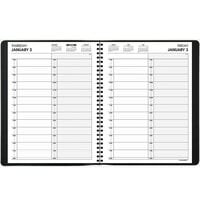 At-A-Glance 7022205 8 inch x 10 7/8 inch Black January 2022 - December 2022 Two-Person Daily Appointment Book