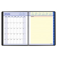 At-A-Glance 7695005 8 1/4 inch x 10 7/8 inch Black January 2022 - December 2022 QuickNotes Weekly / Monthly Appointment Book