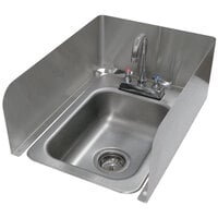 Advance Tabco K-614E 8 inch Stainless Steel Drop-In Sink Splash Wrap