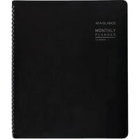 At-A-Glance 70260X05 8 7/8 inch x 11 inch Black January 2022 - December 2022 Contemporary Monthly Planner