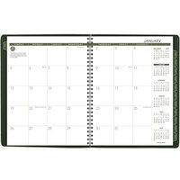 At-A-Glance 70950G60 8 1/4 inch x 10 7/8 inch Green January 2022 - December 2022 Classic Weekly / Monthly Appointment Book