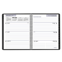 At-A-Glance G54500 DayMinder 6 7/8 x 8 3/4 inch Black January 2022 - December 2022 Executive Refillable Weekly / Monthly Planner