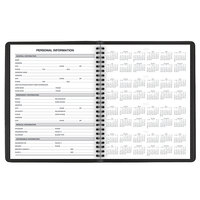 At-A-Glance 7082405 6 7/8 inch x 8 3/4 inch Black January 2022 - December 2022 24-Hour Daily Appointment Book