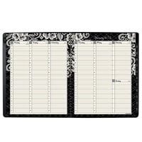 At-A-Glance 541905 Lacey 9 1/4 inch x 11 3/8 inch Black/White January 2022 - January 2023 Professional Weekly / Monthly Appointment Book