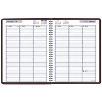 At-A-Glance G52014 DayMinder 8 inch x 11 inch Burgundy January 2022 - December 2022 Weekly Appointment Book
