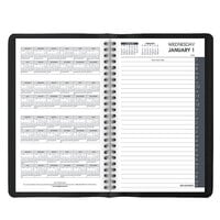 At-A-Glance 7020705 4 7/8 inch x 8 inch Black January 2022 - December 2022 Daily Appointment Book