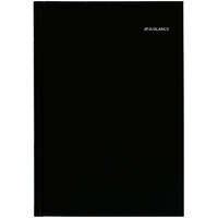 DayMinder G470H00 Premiere 7 7/8 inch x 11 7/8 inch Black December 2022 - January 2024 Hardcover Monthly Planner