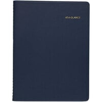 At-A-Glance 7095020 8 1/4 inch x 10 7/8 inch Navy January 2022 - January 2023 Weekly Appointment Book