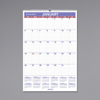 At-A-Glance PM428 20 inch x 30 inch Monthly January 2022 - December 2022 Wirebound Wall Calendar