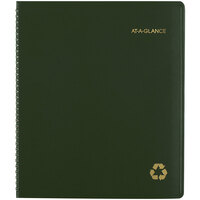 At-A-Glance 70260G60 9 inch x 11 inch Green January 2022 - January 2023 Recycled Monthly Planner