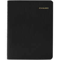 At-A-Glance 7082205 8 inch x 10 7/8 inch Black January 2022 - December 2022 Four-Person Daily Appointment Book