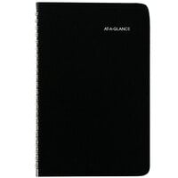 At-A-Glance G21000 DayMinder 4 7/8 inch x 8 inch Black January 2022 - December 2022 Weekly Appointment Book with Contacts Section