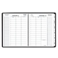 At-A-Glance 70950V05 8 1/4 inch x 10 7/8 inch Black January 2022 - December 2022 Triple View Weekly / Monthly Appointment Book