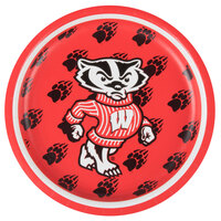 Creative Converting 332991 7 inch University of Wisconsin Paper Plate - 96/Case