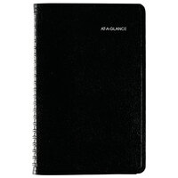 At-A-Glance G20000 DayMinder 4 7/8 inch x 8 inch Black January 2022 - December 2022 Weekly Appointment Book