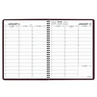 At-A-Glance 7095050 8 1/4 inch x 10 7/8 inch Winestone January 2022 - January 2023 Weekly Appointment Book