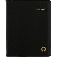 At-A-Glance 70950G05 8 1/4 inch x 10 7/8 inch Black January 2022 - December 2022 Classic Weekly / Monthly Appointment Book