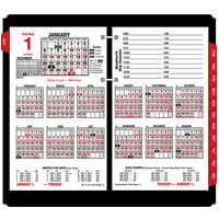 At-A-Glance E71250 4 1/2" x 7 3/8" Burkhart's Day Counter 2024 Desk Calendar Refill