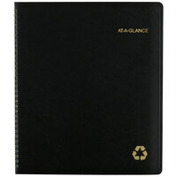 At-A-Glance 70260G05 9" x 11" Black January 2023 - January 2024 Recycled Monthly Planner