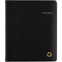 At-A-Glance 70951G05 6 7/8 inch x 8 inch Black January 2022 - December 2022 Classic Weekly / Monthly Appointment Book