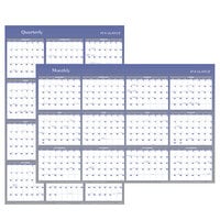 At-A-Glance A1152 32 inch x 48 inch Blue / Gray Reversible Vertical / Horizontal Erasable January 2022 - December 2022 Wall Planner