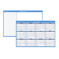 At-A-Glance PM30028 32 inch x 48 inch Blue / White Reversible Vertical / Horizontal Erasable January 2023 - December 2023 Wall Planner